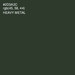#2D3A2C - Heavy Metal Color Image